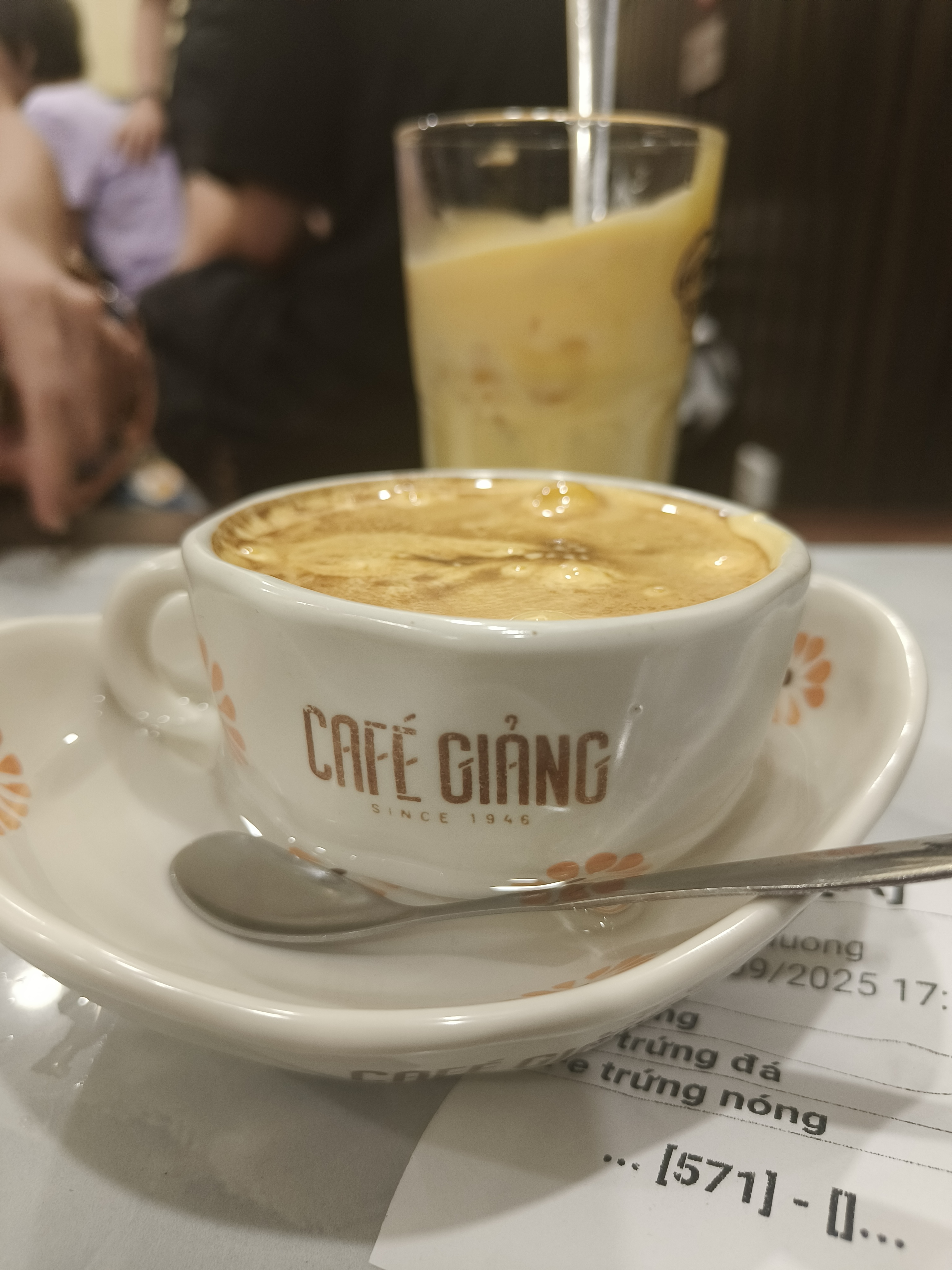 Hanoi Famous Egg Coffee at Cafe Giảng